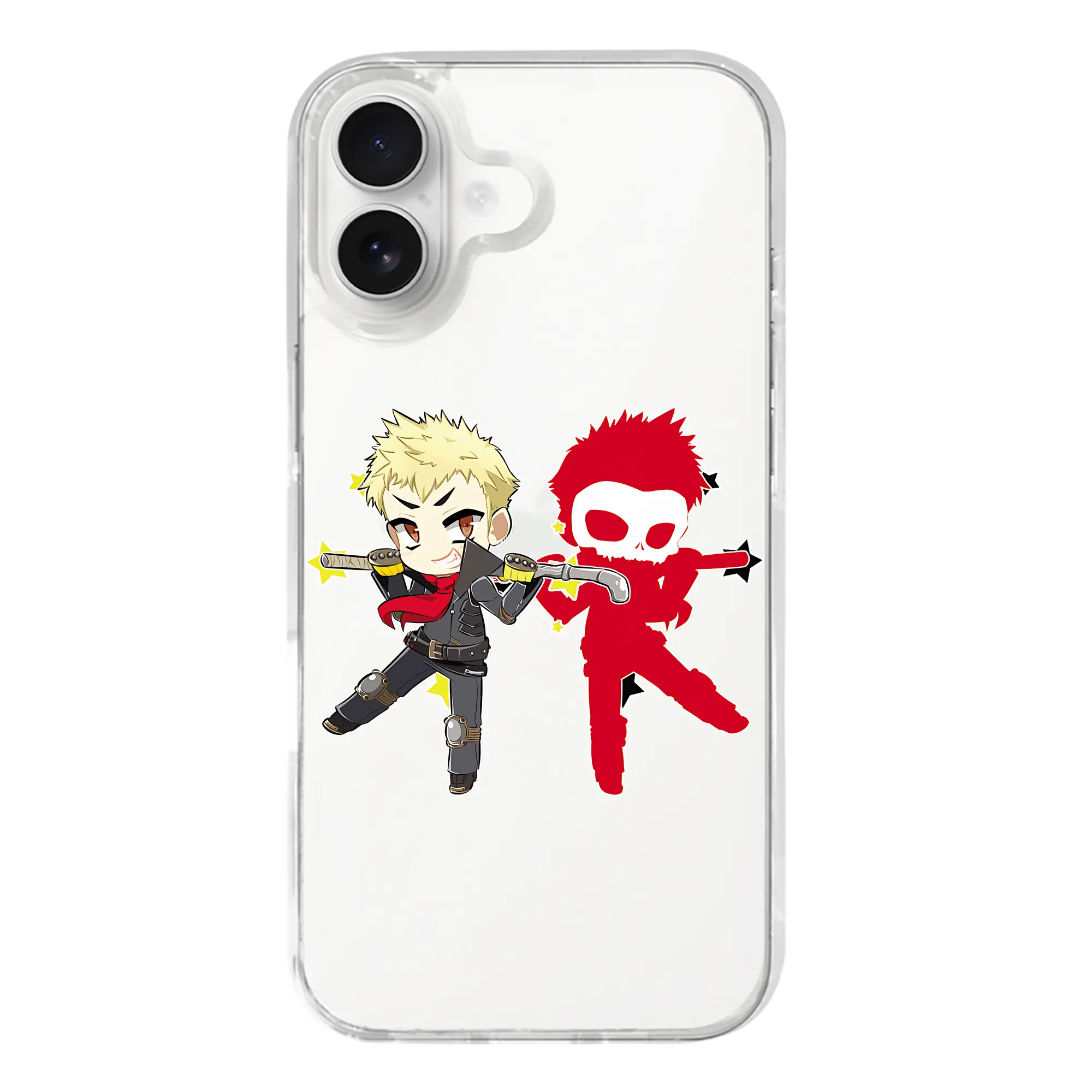 ペルソナ グッズ,坂本竜司 - iPhone 17シリーズ 透明スマホケース – 薄型・耐衝撃・精密フィット保護カバー